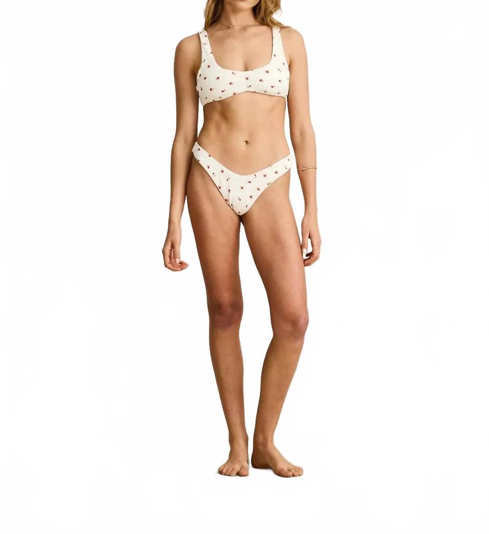 NEW RHYTHM. mila reversible hi cut pant in cream